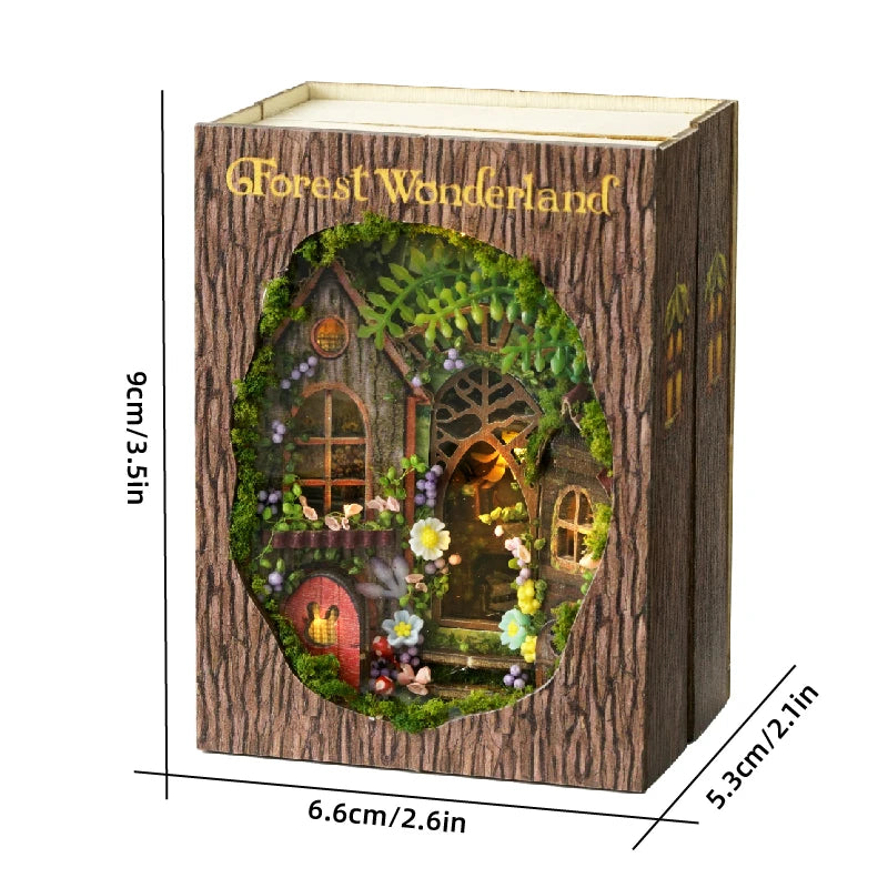 DIY Miniature Doll House 3D Puzzle Small House Assembly Building Model Kit Toys Home With Furniture Lighting Wooden Crafts Gifts