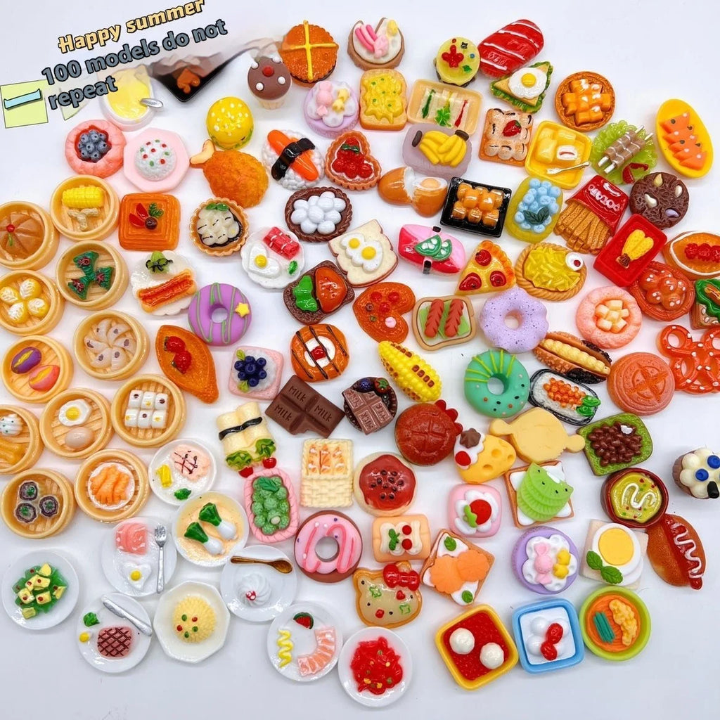 40 Pieces Of Mini Resin Candy Blind Boxes Food Accessories Home Crafts Decoration Cake Blind Bags Randomly Gited As Gifts