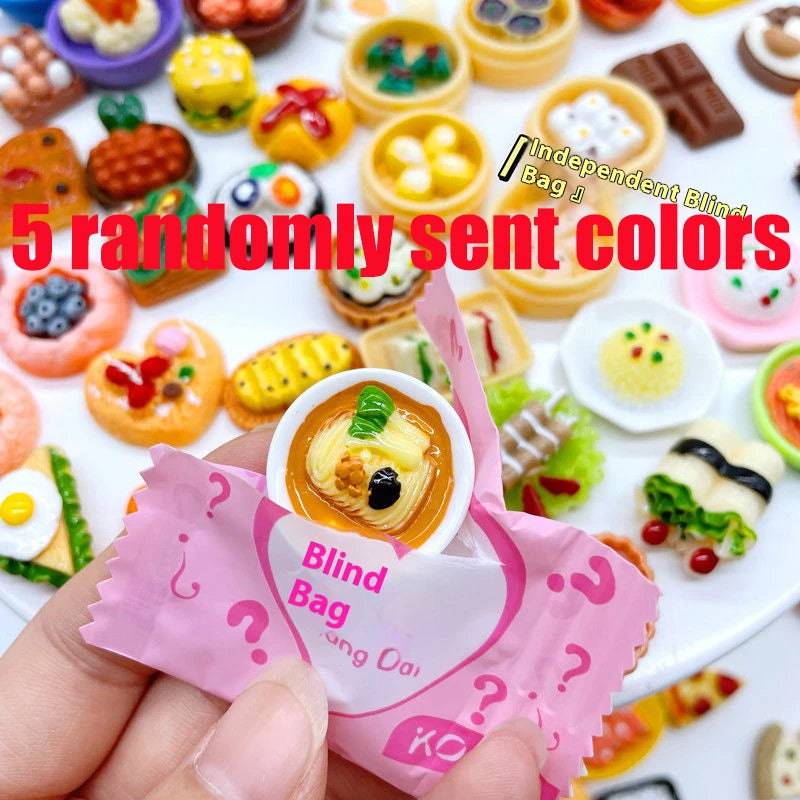 40 Pieces Of Mini Resin Candy Blind Boxes Food Accessories Home Crafts Decoration Cake Blind Bags Randomly Gited As Gifts