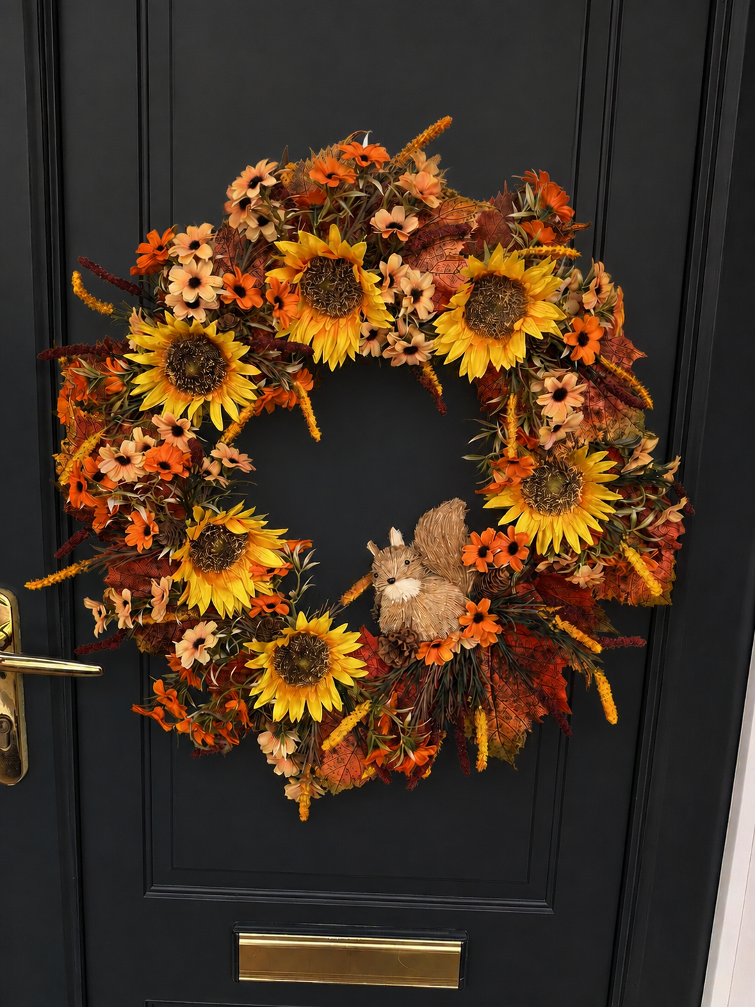 Autumn Squirrel Wreath