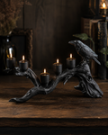 Raven Branch Candle Holder – Gothic Black