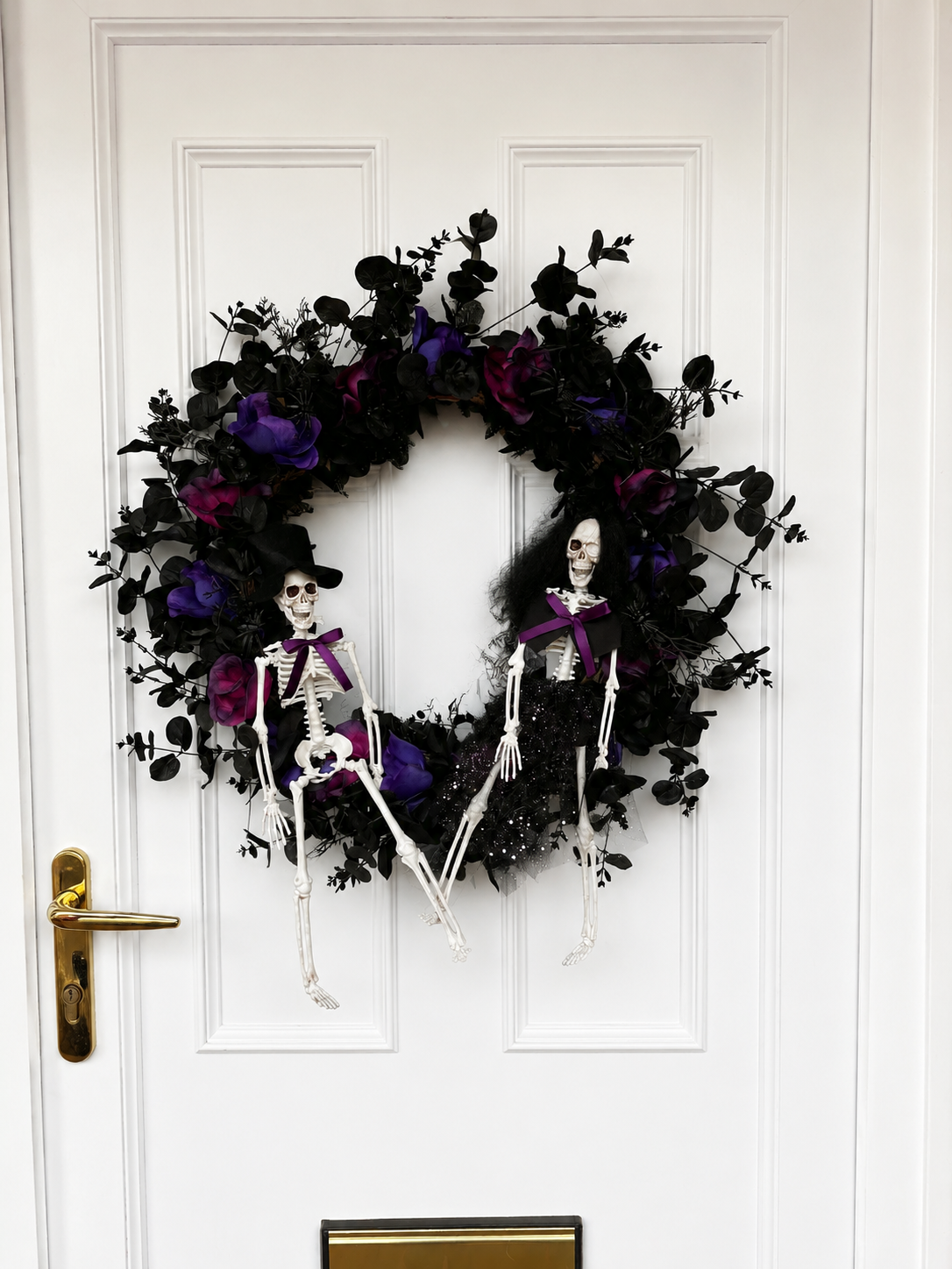 Hallows Eve Skeleton Wreath