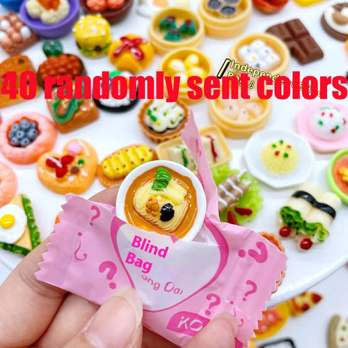 40 Pieces Of Mini Resin Candy Blind Boxes Food Accessories Home Crafts Decoration Cake Blind Bags Randomly Gited As Gifts